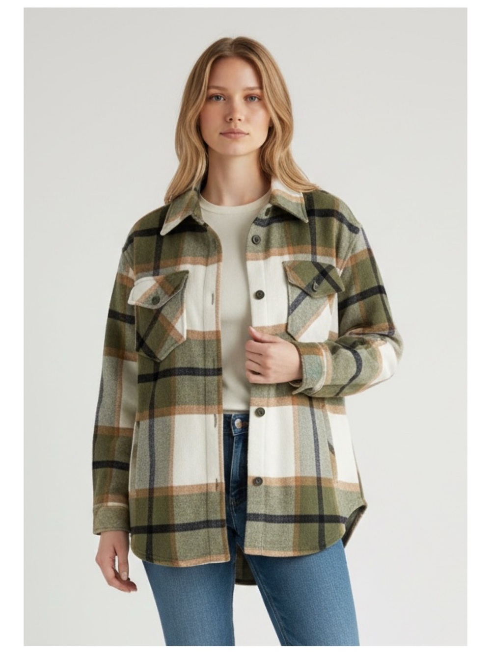 WOOLX Sawyer Merino Wool Blend Plaid Shirt Jacket Women's XS Gorpcore